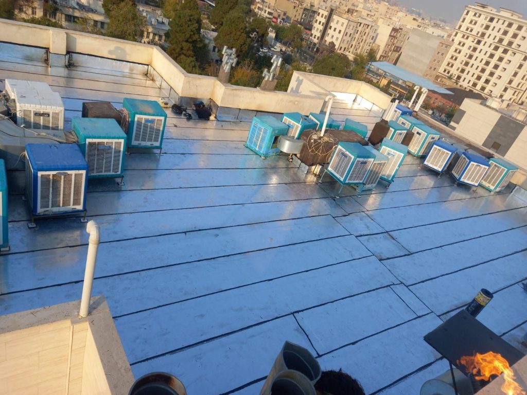 نصب ایزوگام قیرگونی آسفالت حتا یک متر
