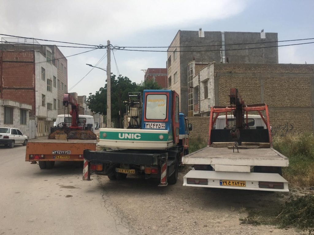 خدمات جرثقیل کفی و دکل بلند