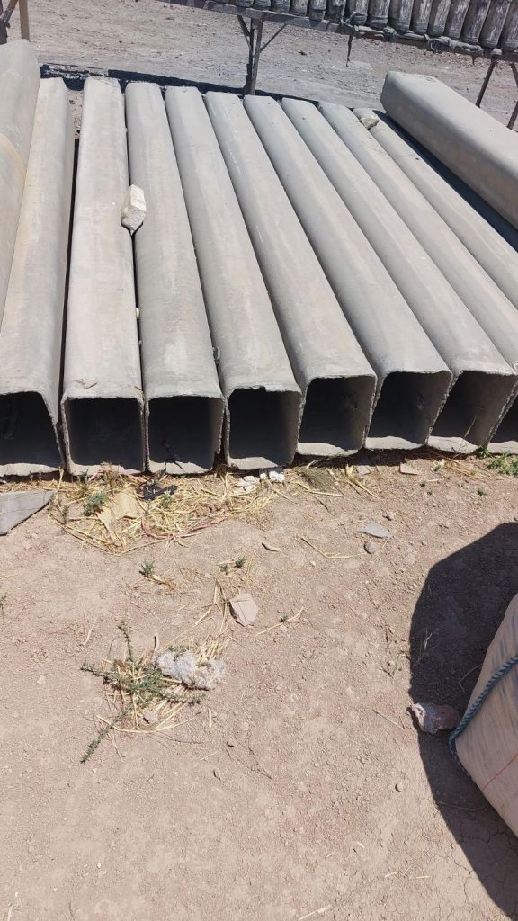 لوله سیمانی(سیمان،خاک،بنتونیت)نسوز