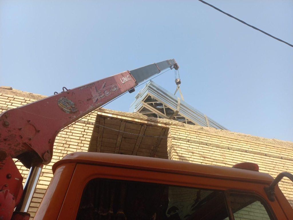 جرثقیل خاوردکل بلند۱۲ متری