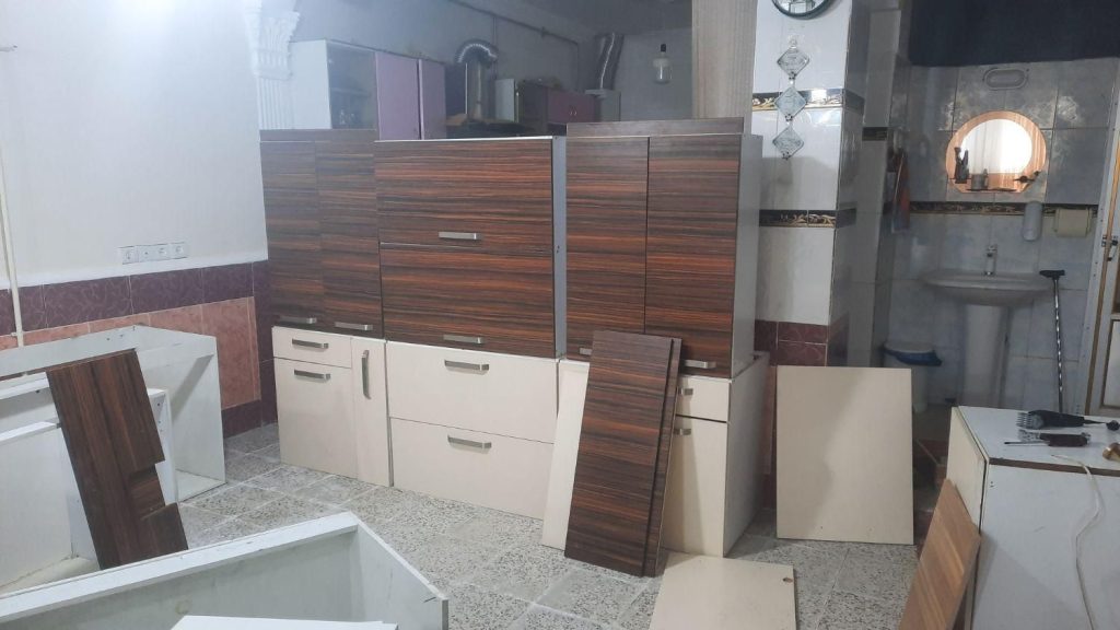 کابینت ام دی اف با سنگ کورین