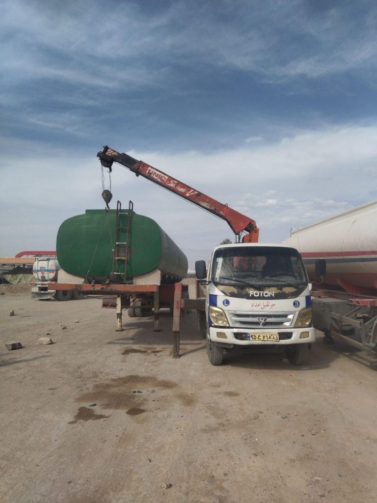 خدمات کفی جرثقیل شبانه روز