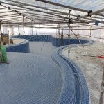 کاشی کاری و آبندی استخر جکوزی