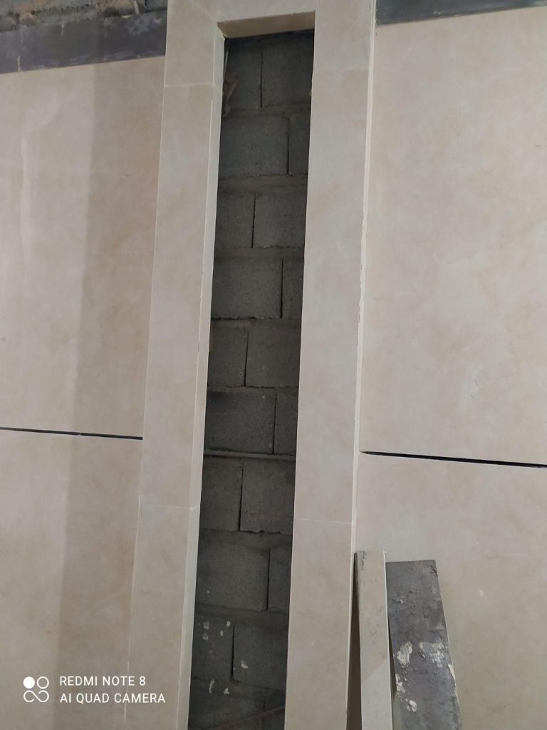 کاشیکاری،سرامیک(کف و بدنه) موزائیک،رمپ پارکینگ
