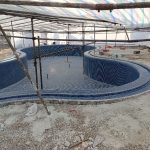 کاشی کاری و آبندی استخر جکوزی