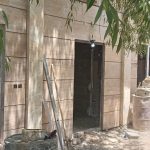 کاشی وسرامیک کاری بین کابینت رفع نم