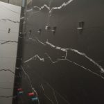 کاشی وسرامیک کاری بین کابینت رفع نم