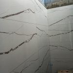 کاشی وسرامیک کاری بین کابینت رفع نم
