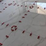 کاشی چسبی ودوغابی بین کابینت بنایی رفع نم ورطوبت حمام دیوارگچی سنگ لاشه مزایک حیاط کل اصفهان