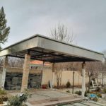 سقف‌شیروانی الاچیق فلاشینگ اسکلت جوشکار