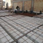 آرماتور بندی اسکلت فلزی استخر سوله