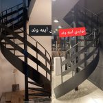 تولید انواع پله فلزی پیچ گرد دوبلکسی صاف شمشیری نرده و….