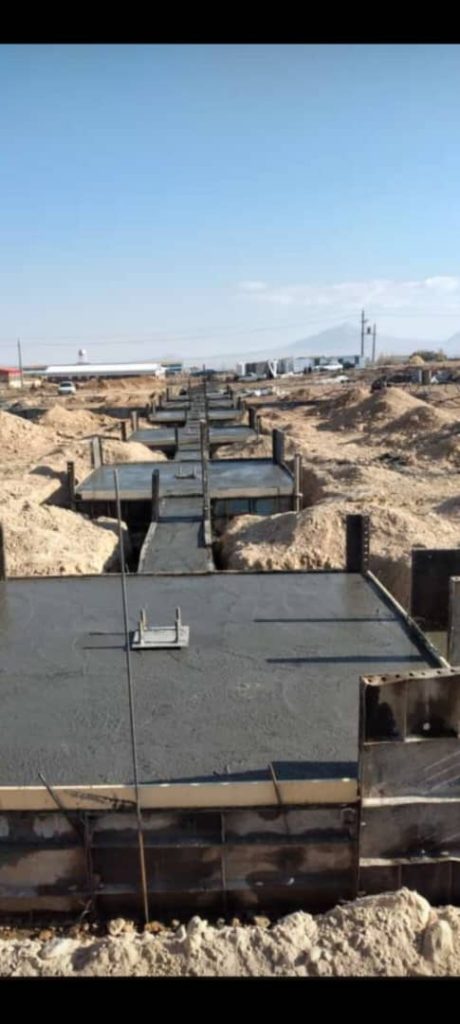 اجرای فونداسیون سوله