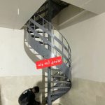 تولید انواع پله فلزی پیچ گرد دوبلکسی صاف شمشیری نرده و….