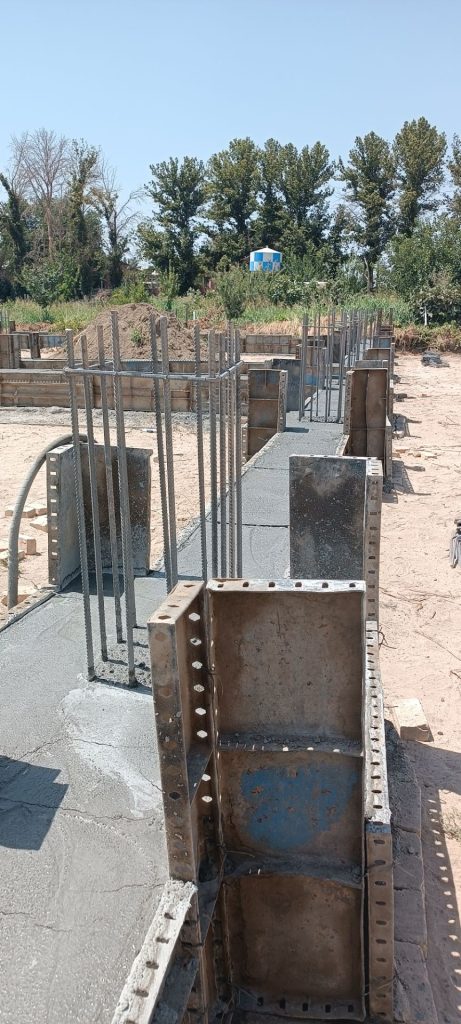 اجرای فونداسیون سوله