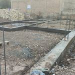 اجرای شناژ کف ستون و تیرچه