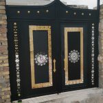 نقاشی ساختمان و درب پنجره