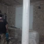 تخریب ساختمان کندن چاه وصل فاضلاب شهری