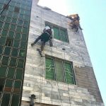 پیچ رولپلاک نما کار در ارتفاع راپل شستشو نما نصب پرنده پران