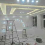 سقف کاذب کناف و لاین نوری بدون واسطه