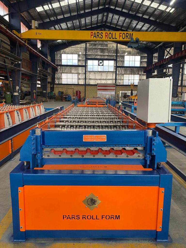 فروش دستگاه تولید ورق ذوزنقه در 15  مدل ورق خروجی 09121889200