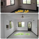 نقاشی ساختمان زیر سازی کاغذ دیواری