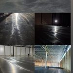 بتن ریزی و جدول و آلماتور کف