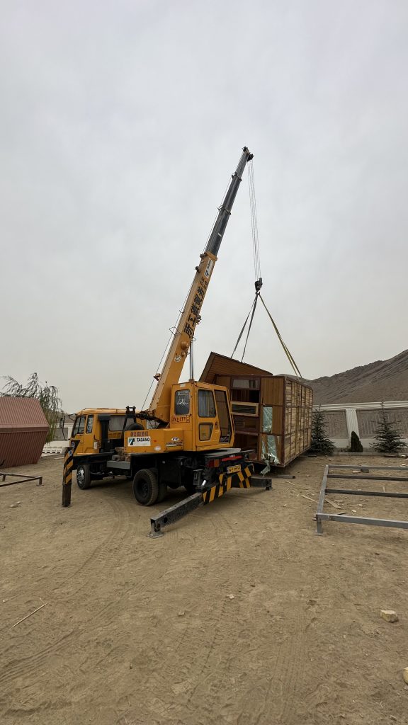 جرثقيل كفي و دكل بلند