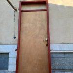 چهار چوب همراه درب چوبی سه لایه و دستگیره نو