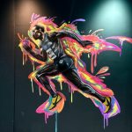 دیوارنگاری گرافیتی نقاشی ساختمان کالیگرافی